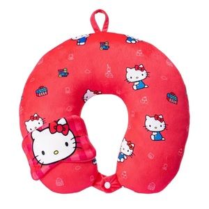Hello Kitty Headrest Pillow Neck with Eye mash
